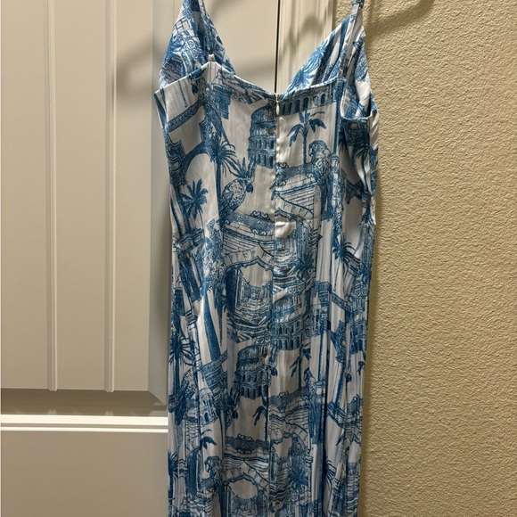 white and blue dress - Picture 2 of 3